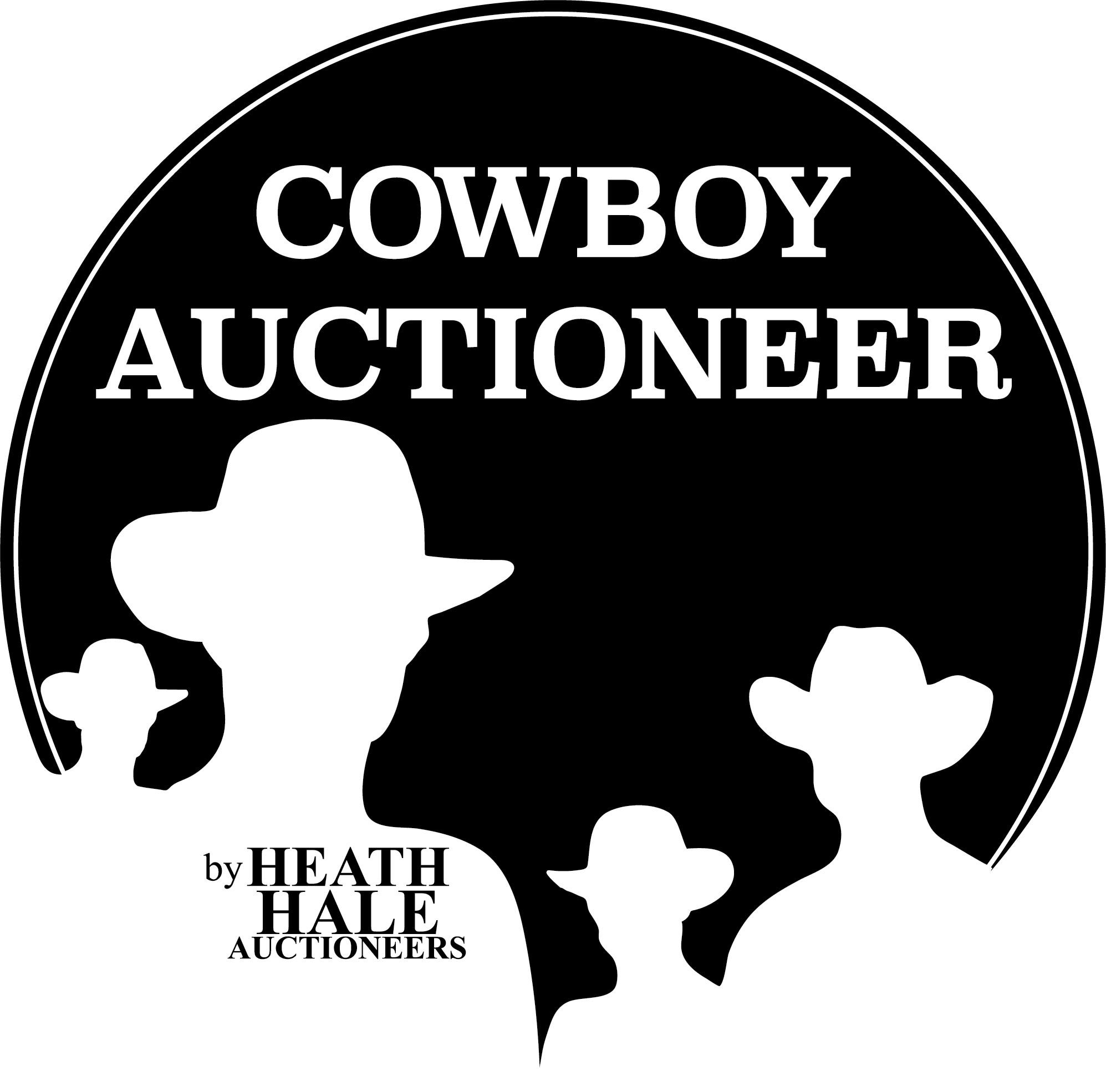 PNG_ Black Cowboy Auctioneer Logo